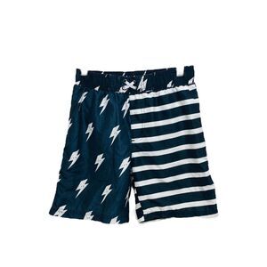 OT Revolution Boy’s Board Shorts Dark Green Striped Size Medium